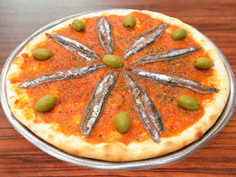Pizza de anchoas