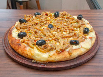 Pizza de berenjenas